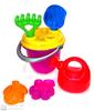 BIEDRONKA Sand Set with a WATERING CAN, Bucket, Rake, Spatula, and Molds