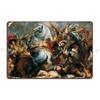 The Death Of Decius Mus Metal Sign Painting Vintage Customized Living Room Wall Cave Tin Sign Poster