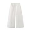 Spring/Summer 2026 European & American Style Women's Fashion Wide-Leg Embroidered Elastic Waist Casual Pants Y7602A