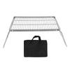 Folding Camping Grill 304 Stainless Steel Portable BBQ Grill Camping Grates for Outdoor Cooking Backpacking Hiking