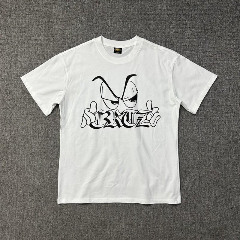Unisex Streetwear Oversized Cotton Tee With Geometric Print Loose Fit Short Sleeve T-Shirt Men Women