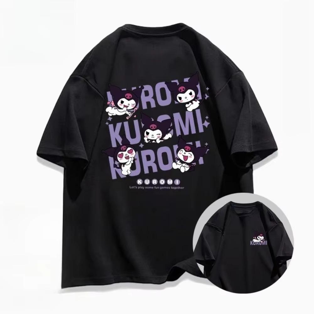 Cartoon Kulomi Tshirt Summer New Unisexs Plus Size Shortsleeved Oversized Loose Casual Versatile Top Cotton Breathable
