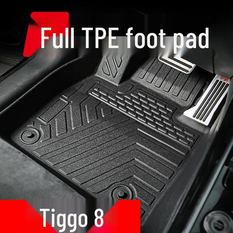 TPE Double Layer Floor Mats for Chery Tiggo 8 PLUS/PRO - Eco-Friendly, Custom Fit Single Layer TPE Mats - Tiggo 8 PLUS / 5-Seater