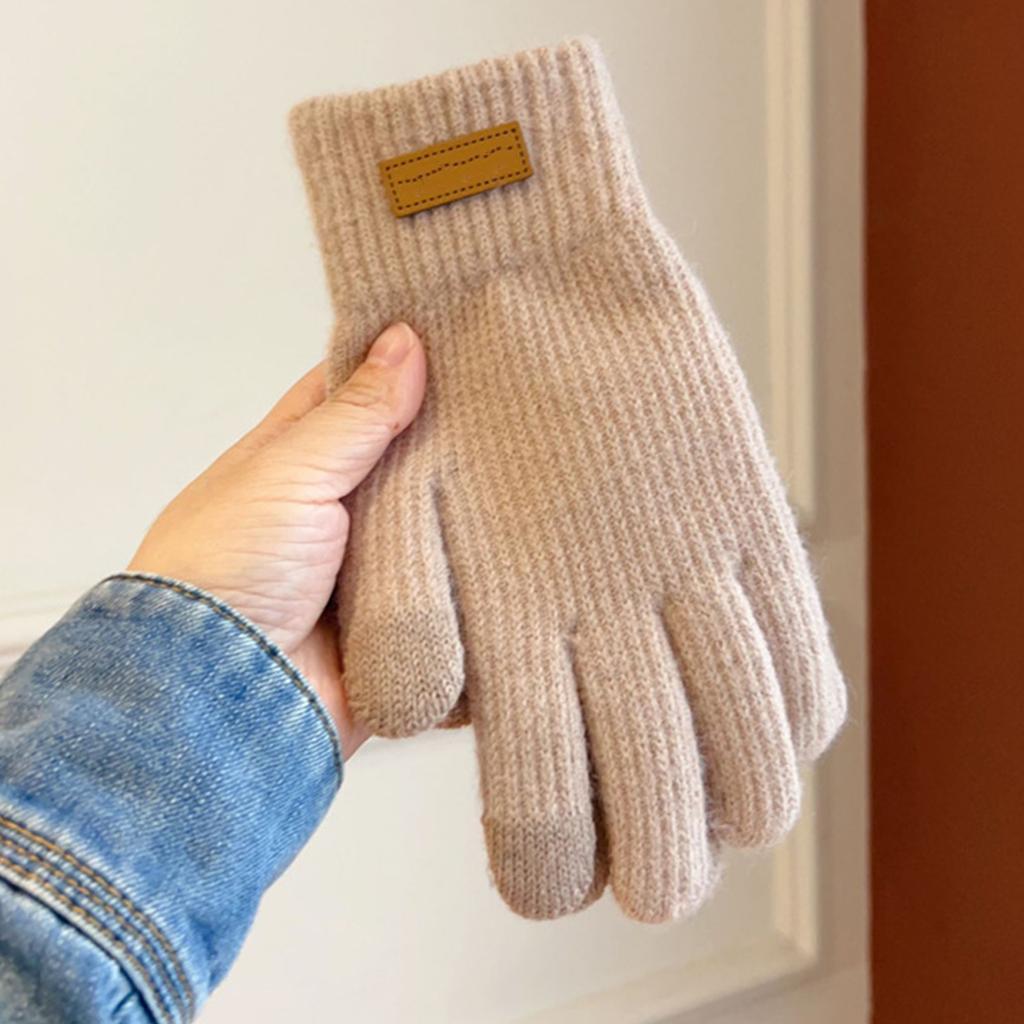 Maillard Colored Fashionable Gloves, Winter Warm Gloves, Unisex Cycling Gloves