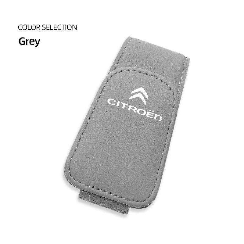 Car Glasses Clip Sun Visor Sunglasses Ticket Card Holder For Citroen C5X e-C4 X e-C3 C4 C3 C5 C-Elysee C-Crosser Berlingo C1 C6