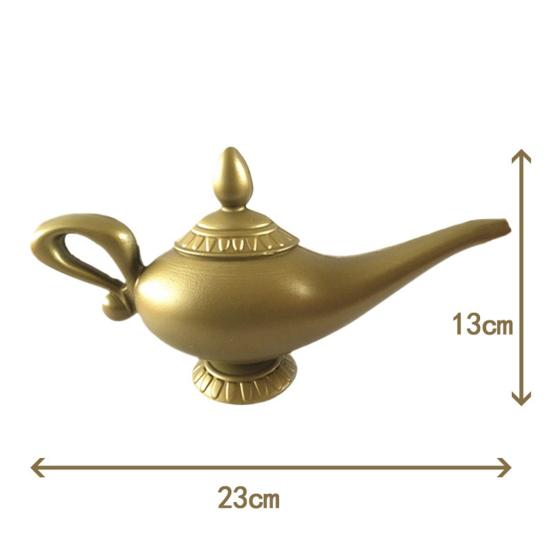 Plastic Aladdin Magic Genie Lamp Fancy Dress Cosplay Props Halloween Decoration