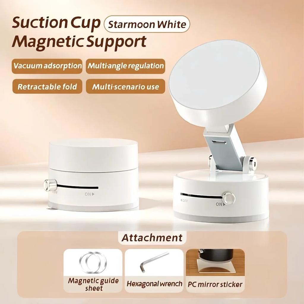 Vacuum Magnetic Suction Phone Holder For iPhone 12 13 14 15 16 17 Pro Max Galaxy S25 S24 S23 Pixel HuaWei Car Mount