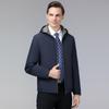Reversible Jacket Men's Spring and Autumn Business Casual Hooded Reversible Top New Men's Clothing