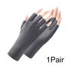 1Pair Sunscreen Fashionable Commuting Thin Style Sports Style Viscose Filament Outdoor Cycling Solid Color Half Finger Gloves