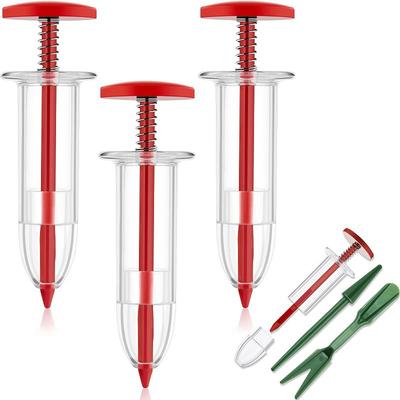 6 Pezzi Piccolo Seminatore di Semi, Set Manuale per Piantare Piantine e Widger Strumento Portatile per Piantare Semi per