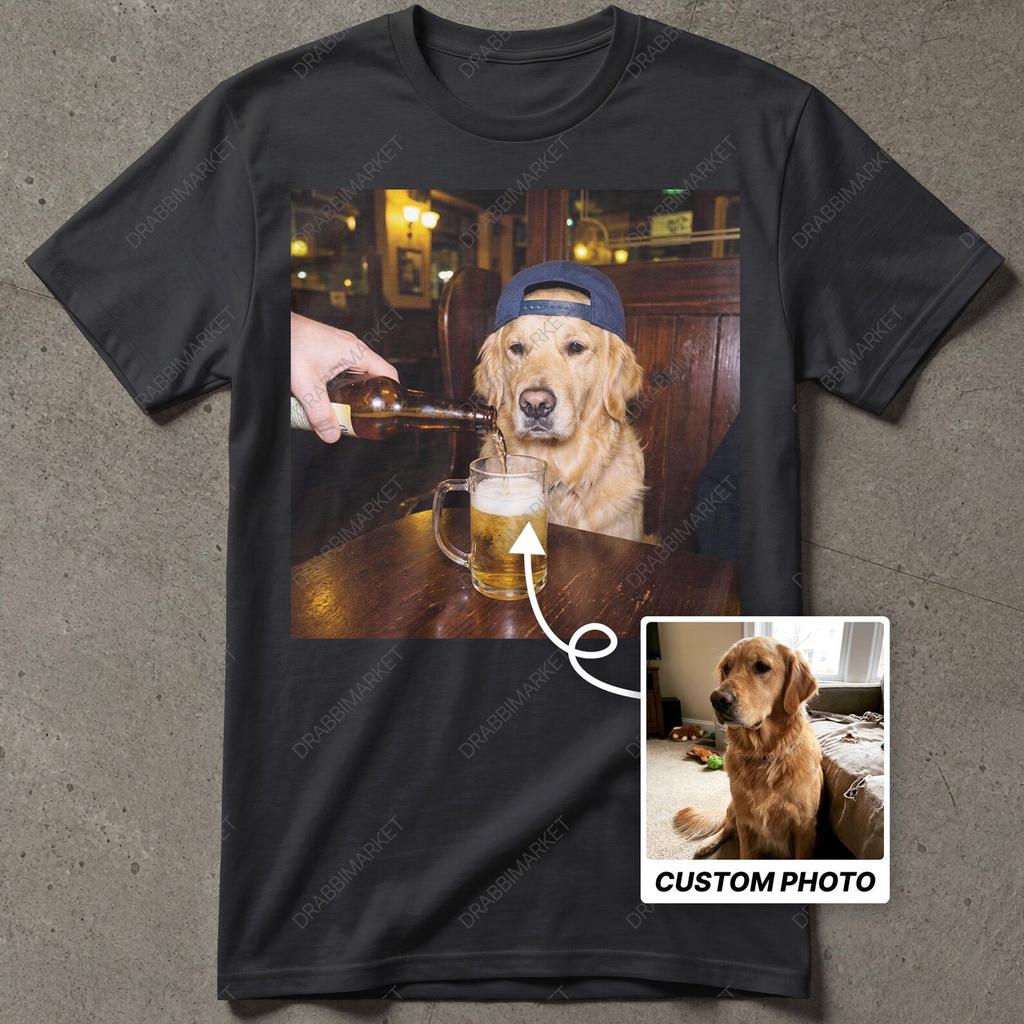 Custom Dog Drinking Beer Funny Shirts, I Got That Dog In Me Tee, Retro Funny Dog Shirt, Personalized Bootleg Dog shirt, Funny Dog Dad Gift