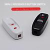 1pcs Inline Cord Black White 220V 10A Heavy Duty Thru On Off Lamp Bulb Wall Line Button Control With
