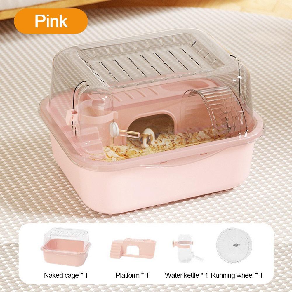 Large Space Small Animal Carrying Cage Sturdy Pet House Fashion Hamster Cage