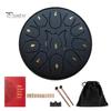 Steel Tongue Drum Set Ethereal Drum with Bag Sticks Music Book Drum Holder Sound Healing Hand Drum for Meditation Yoga Chakra Music Therapy