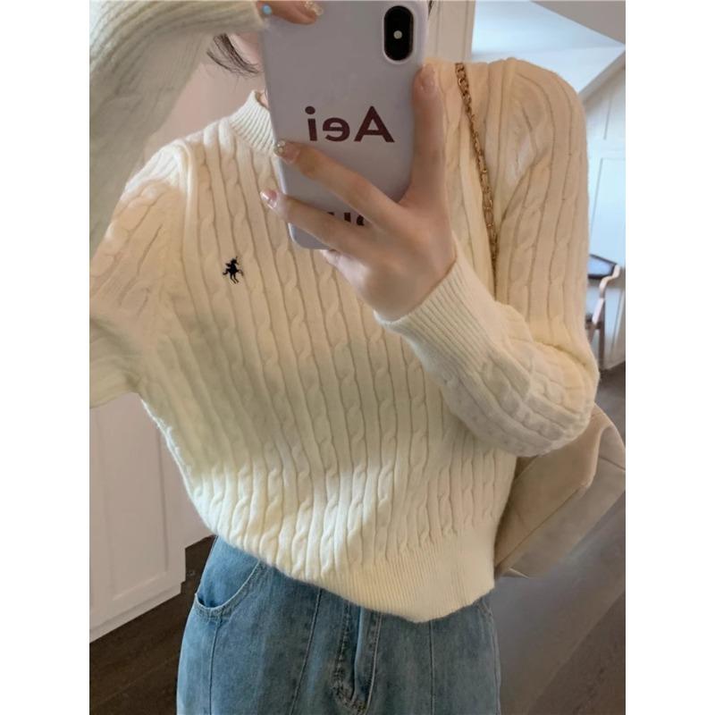 

Желтая базовая рубашка для женщин с новым дизайнерским трикотажным свитером, отлично выглядящий топ для начала осени One size fits all [recommended 80-60kg] абрикосовый