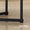 Set of Two Marble-Effect Nest of Tables - Black Marble Effect