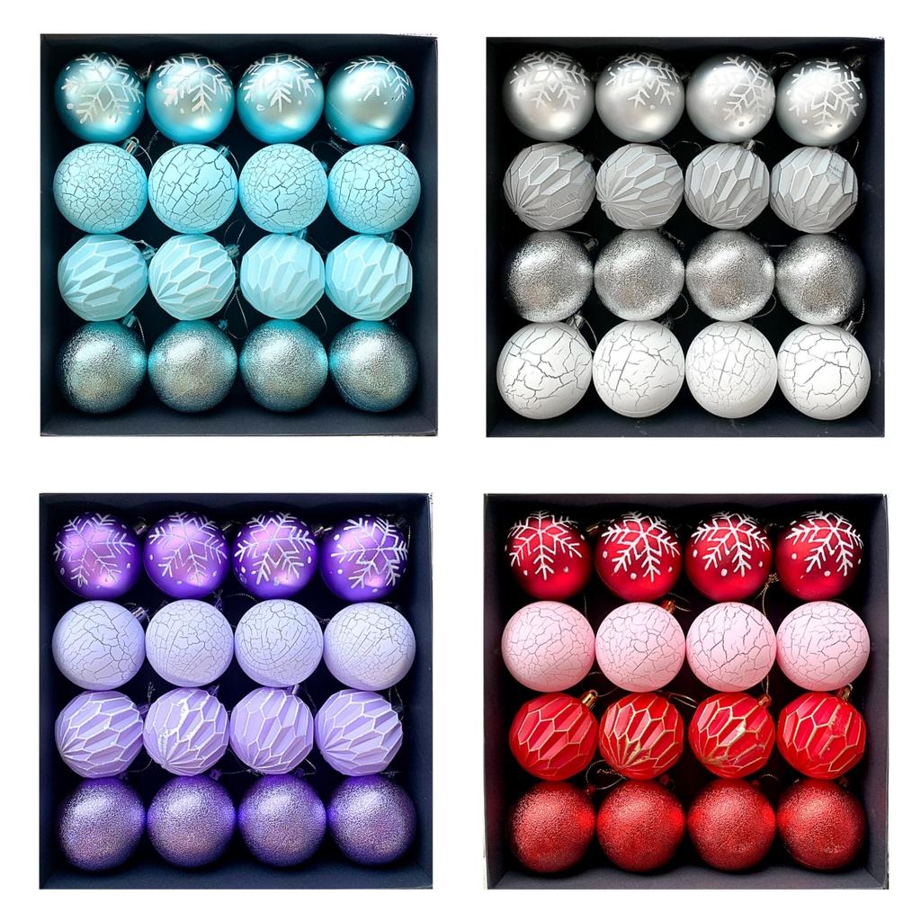 Colorful Holiday Ornaments Christmas Ball Ornament Easy To Hang Holiday Atmosphere Lightweight Design Holiday Party