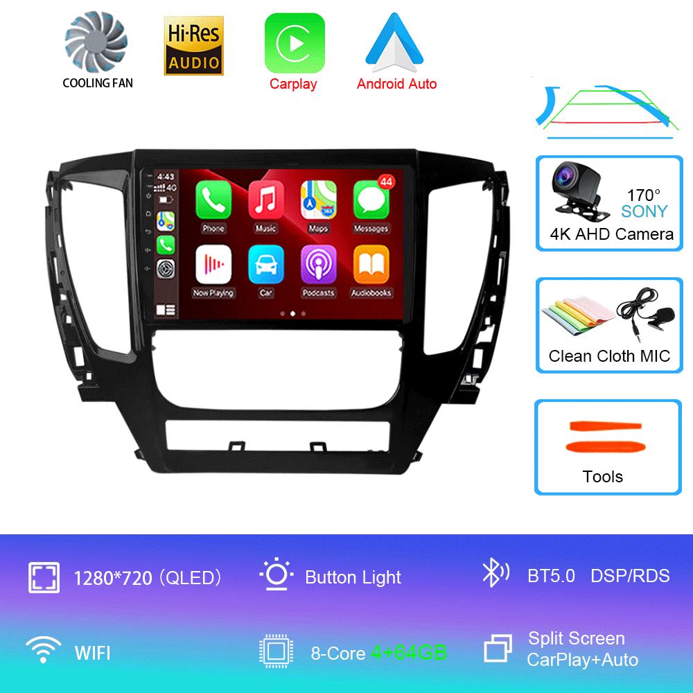 For Mitsubishi Pajero Montero Sport 3 2015-2021 Car Multimedia Radio GPS DPS IPS CarPlay 360 Panoramic Optical Android 14
