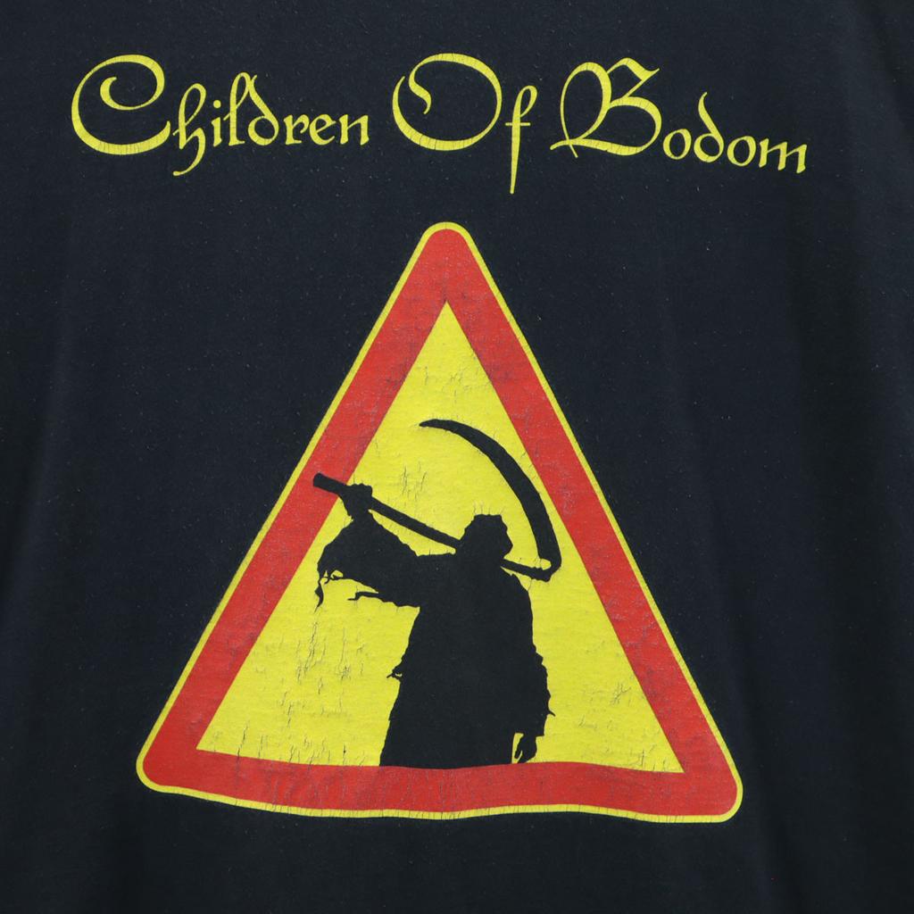 Gildan Dětské tričko Bottom Band Krátký rukáv L černé Pánské Použité