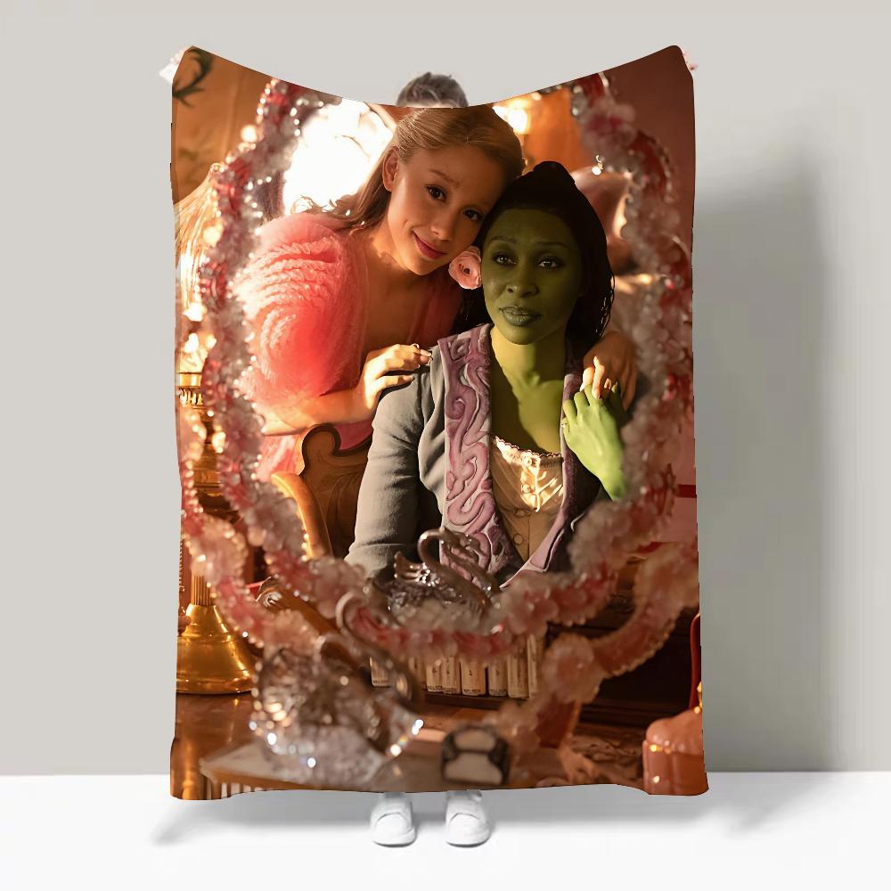 Movie W Wicked 2025 Blanket Design Lightweight  For Dorms, Naps, Living Room, Office,Sofa