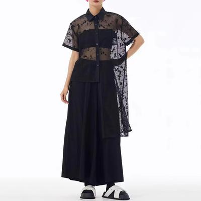 Asymmetrical Perspective Dress ZMY1374