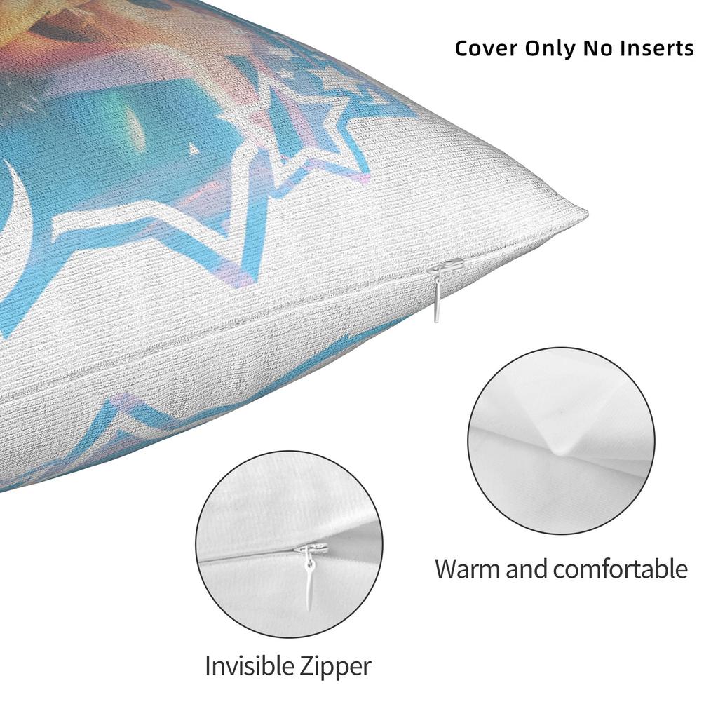 3D Princess Rosalinas Pillow Cover Funny Pillow Case For Sofa Home Decoration Comfy Cushion Cover Gift