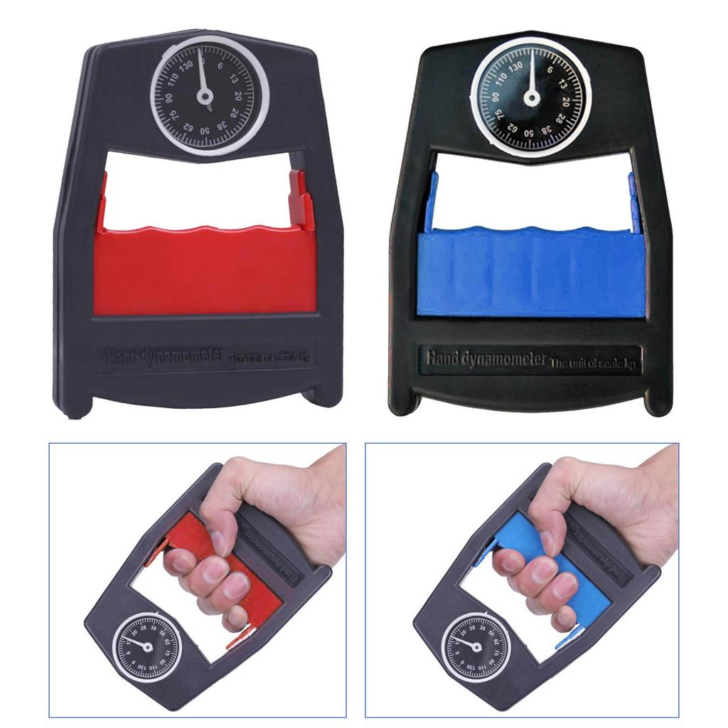 Ergonomic Hand Dynamometer, Load Bearing Enhanced Muscles Handheld Meter Grip Strength Measurement Up To 0-130kg