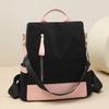 Women's Large Capacity Backpack Color Block Commuter Travel Anti-Theft Backpack Multi-Function Shoulder Bag