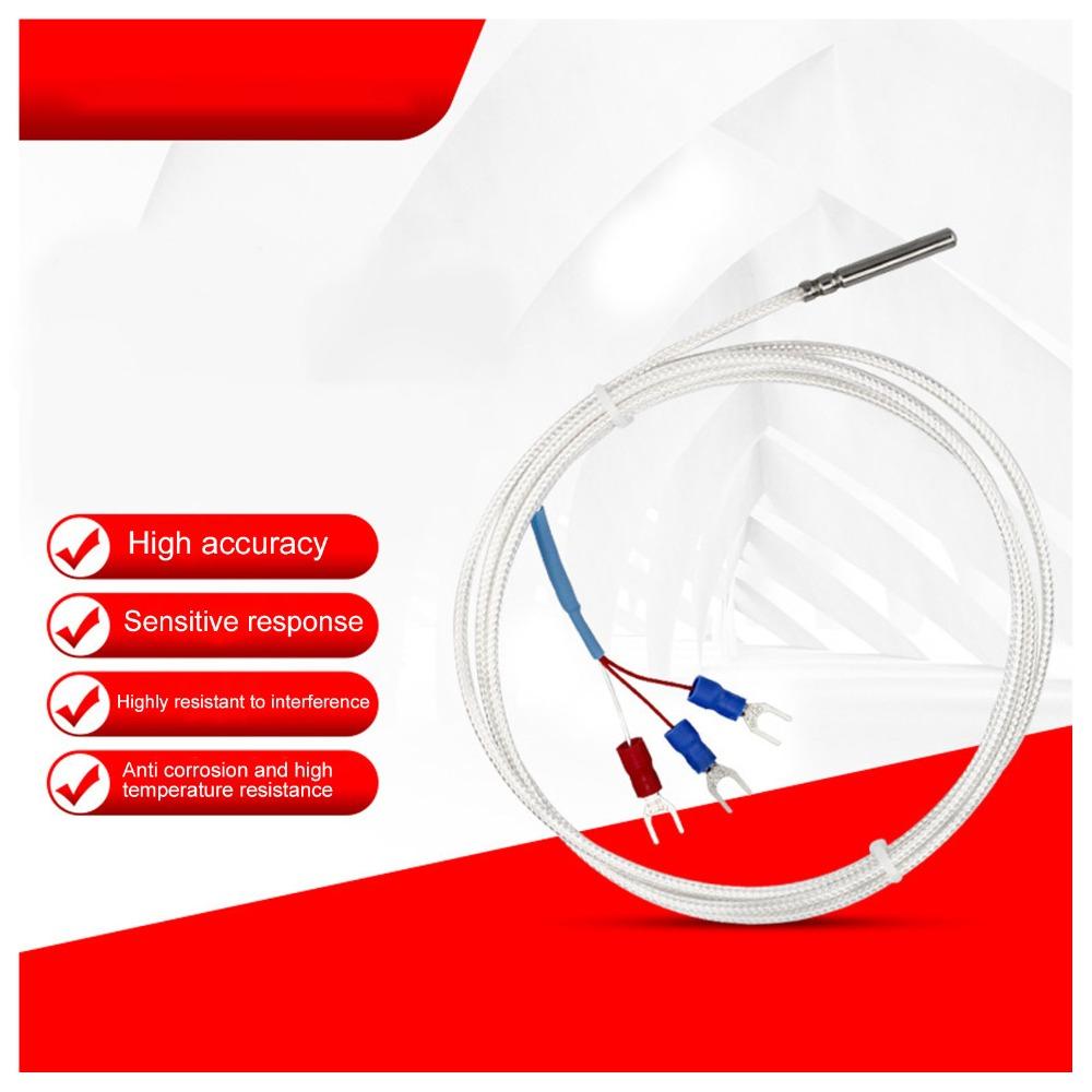 3 Wire Thermistor Probe Stainless Steel K Type Thermocouple Temperature Sensor Probe Measurement