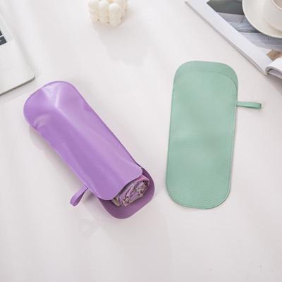 Pu Leather Umbrella Sleeve Colorful Umbrella Cover Case Portable Waterproof Umbrella Storage Pocket For Folding Umbrellas