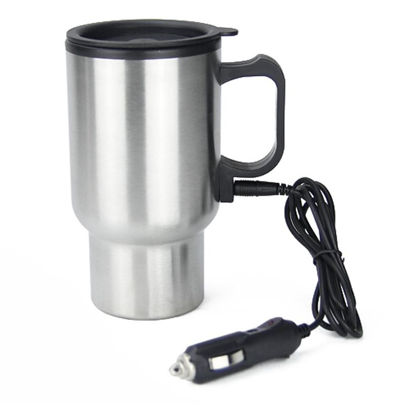 Fierbător din oțel inoxidabil Călătorie mașină ceașcă oală brichetă priză apă 12V 450ml