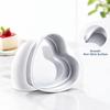 Heart-Shaped Chiffon Pan with Removable Bottom for Baking