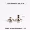 4-12mm DIY Metal Double-Sided Cap Rivet - Decorative Shoe Repair Accessory