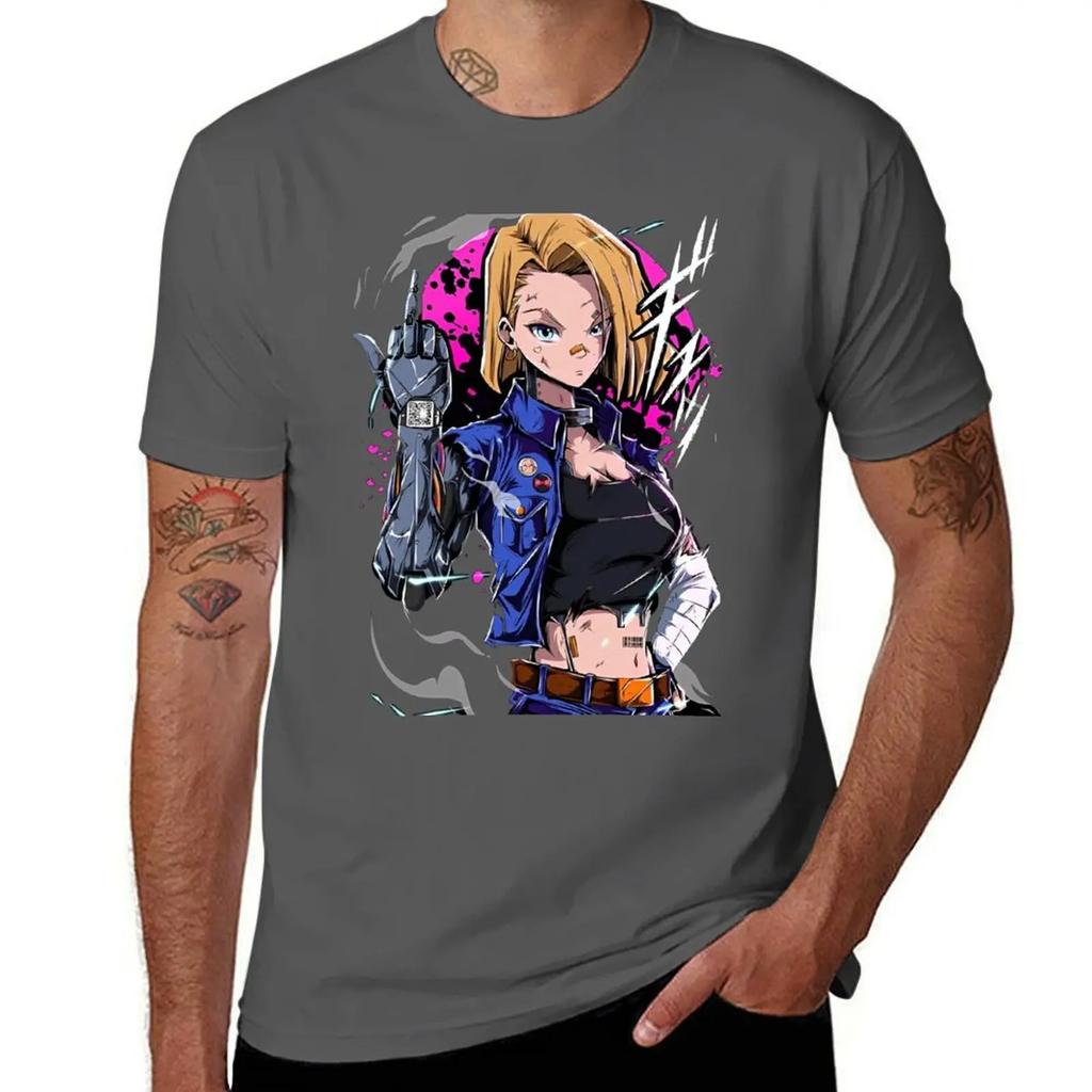 Android N18 T-Shirt cute clothes anime clothes sublime shirts men