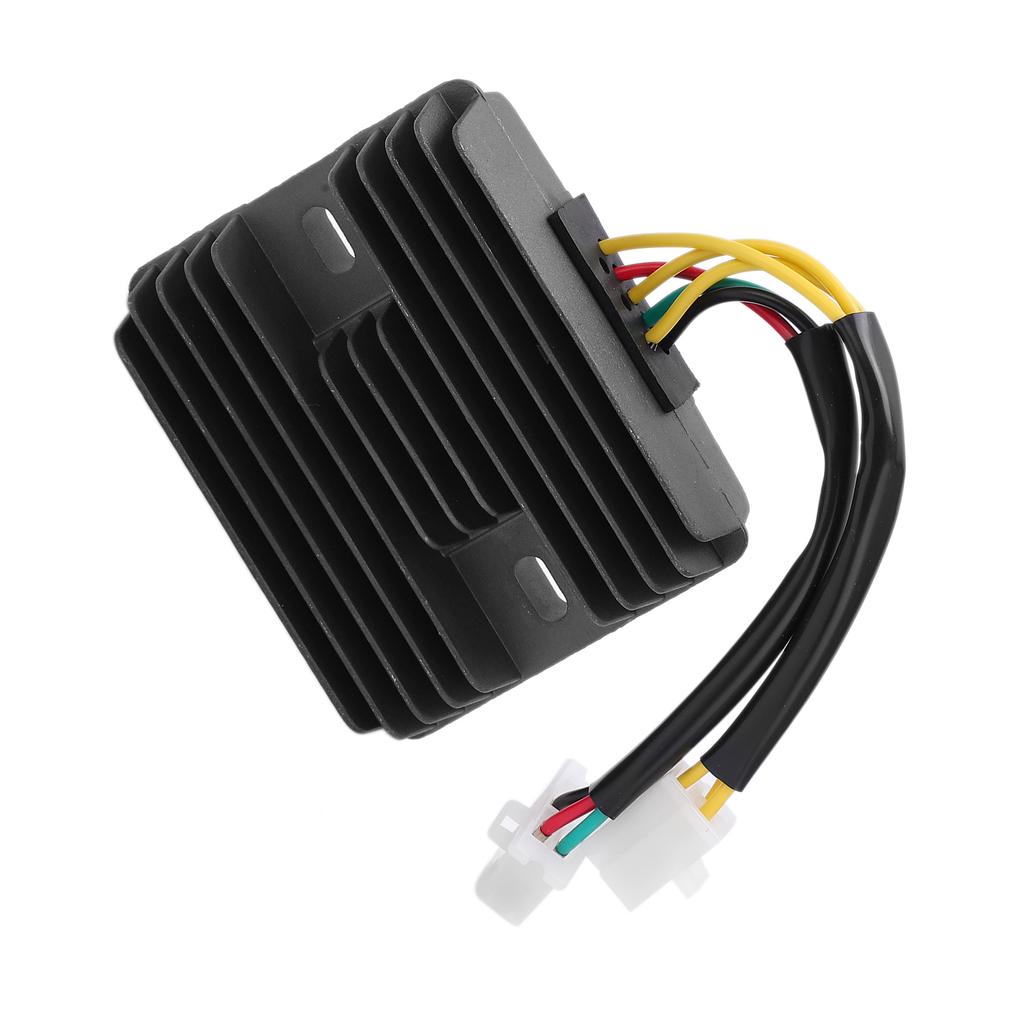 12V Motorcycle Voltage Regulator Rectifier 6?Line 2 Plug Aluminum Alloy for ATV250 300 CF250