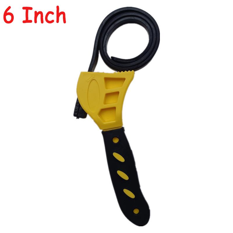 6inch 8inch Belt Wrench Adjustable Oil Filter Jar Opener Pipe Multifunctional Puller Strap Spanner Cartridge Disassembly Tool