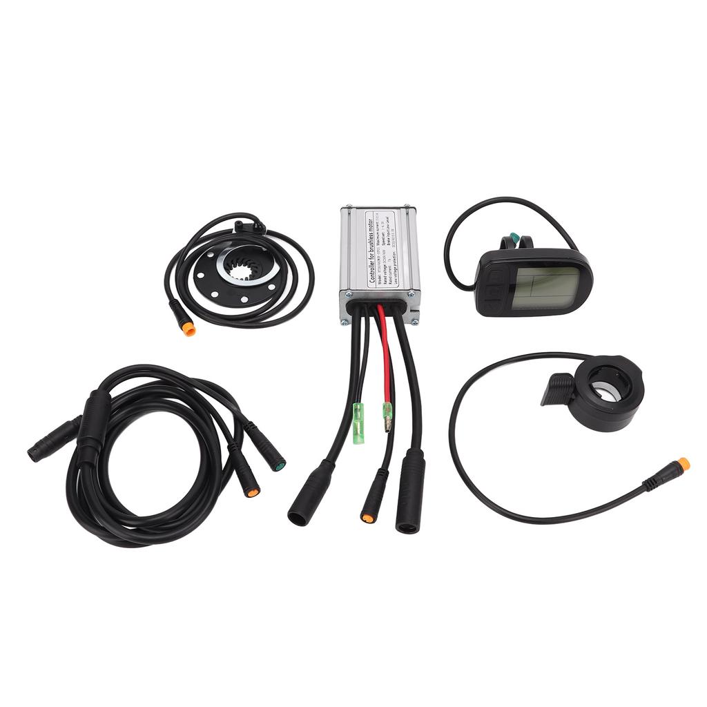 Electric Bicycle Modification Kit LCD5 Display Meter 15A Metal Case Controller 1 To 2 Cable Bike DIY Modified Set