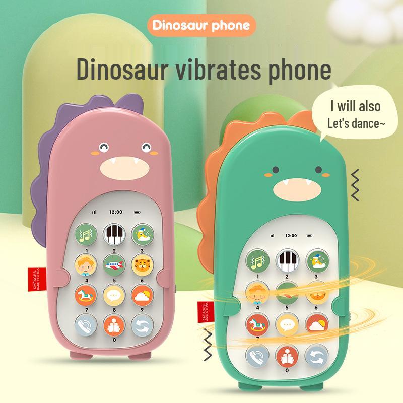 Dinosaur Vibration Phone: Baby Educational Toy