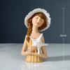Figurine Storage Pencil Artware Collectible Statue Sculpture for Bedside Table Bedroom Living Room