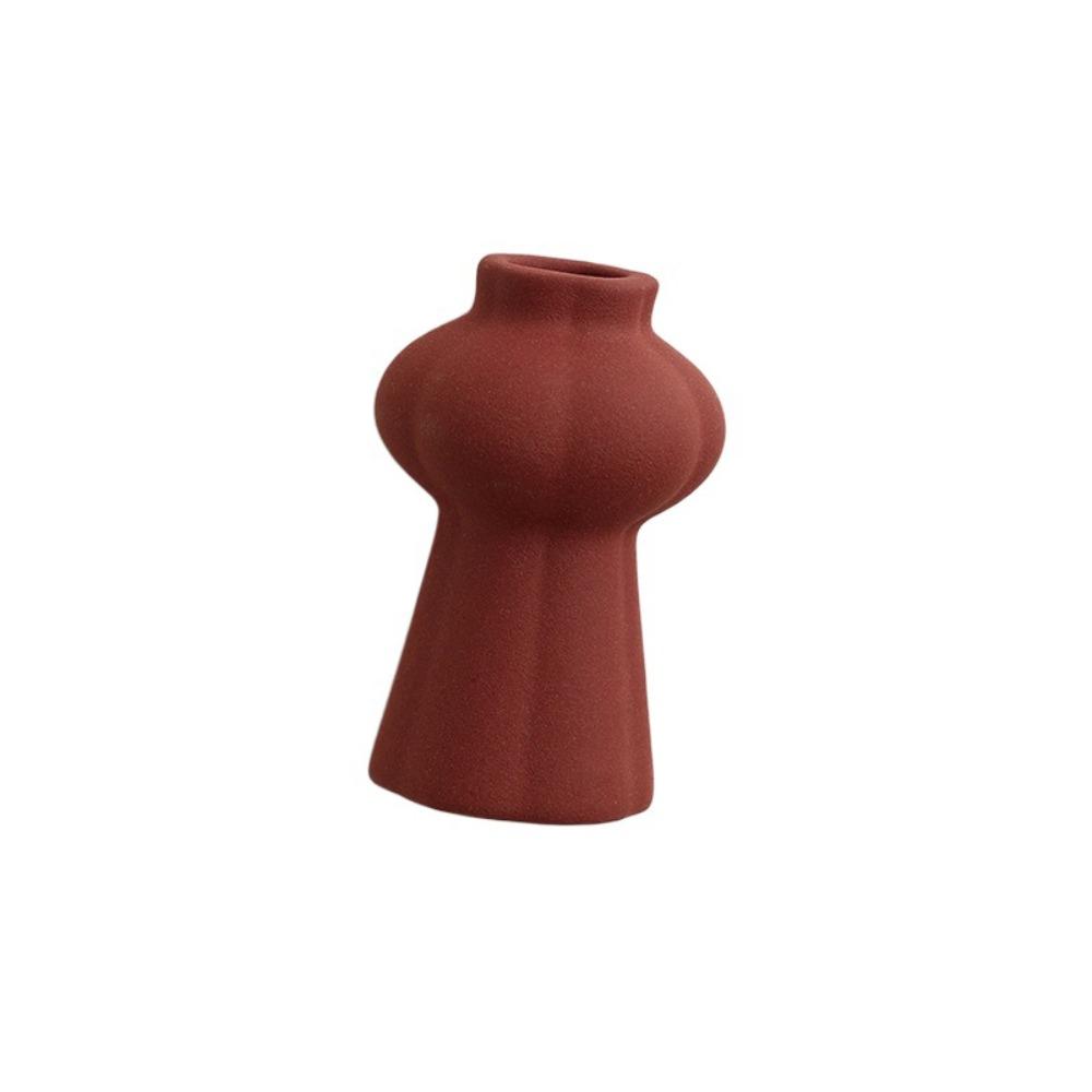 

Decorative Refrigerator Sticker Ceramic Magnetic Sticker Simulation Flower Vase Housewarming Gifts Style 1