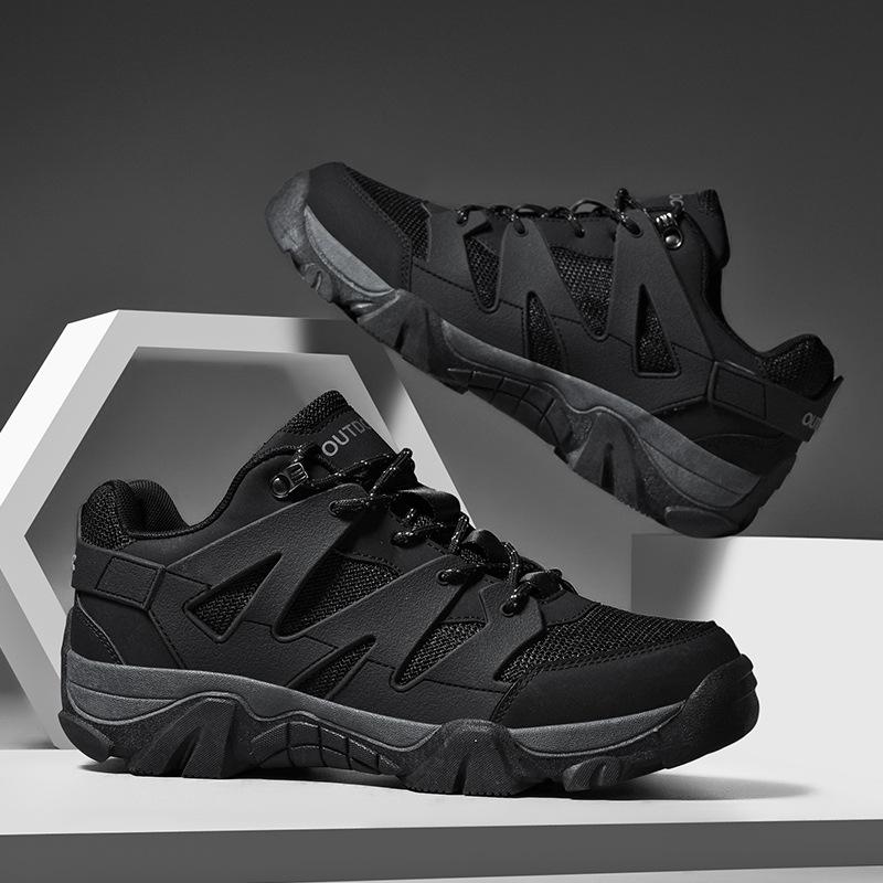 New Men's Mesh Shoes Non-slip Hiking Men's Shoes Breathable Large Size Outdoor Sports Running Off-road Shoes Men