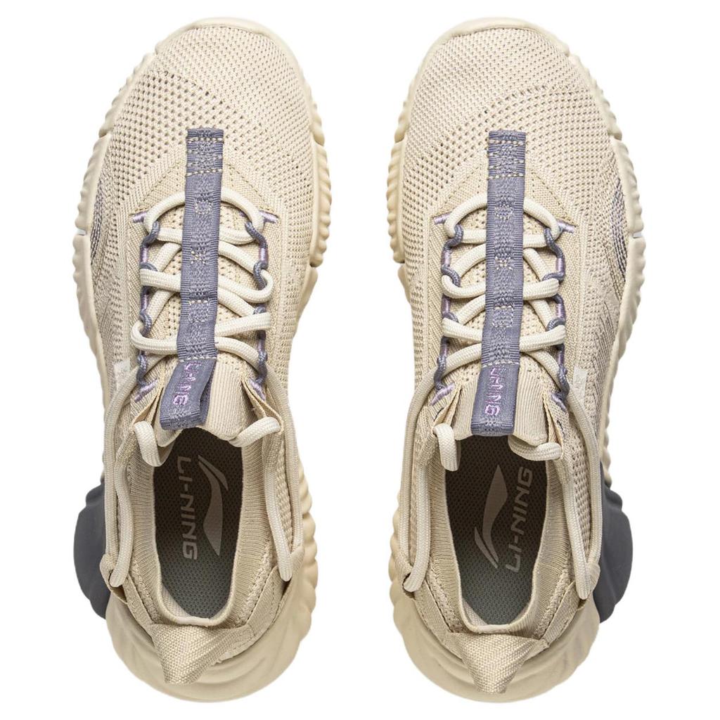 Li-Ning Soft Lightweight Trendy Breathable Low-Top Casual Shoes Men sneakers Gray AGLV143-4