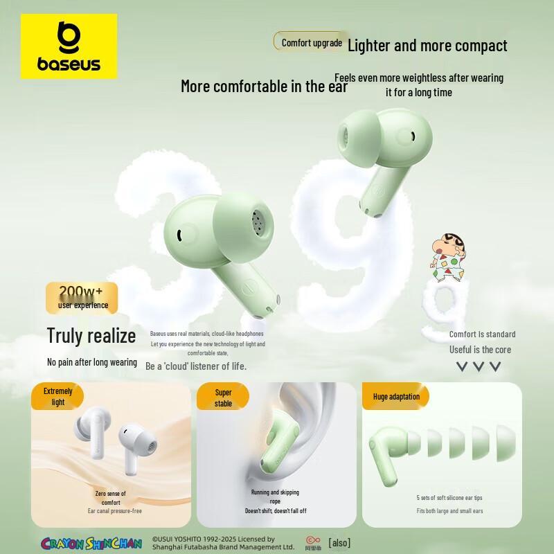 Baseus M3s Crayon Shin-chan ANC In-Ear Bluetooth Earbuds