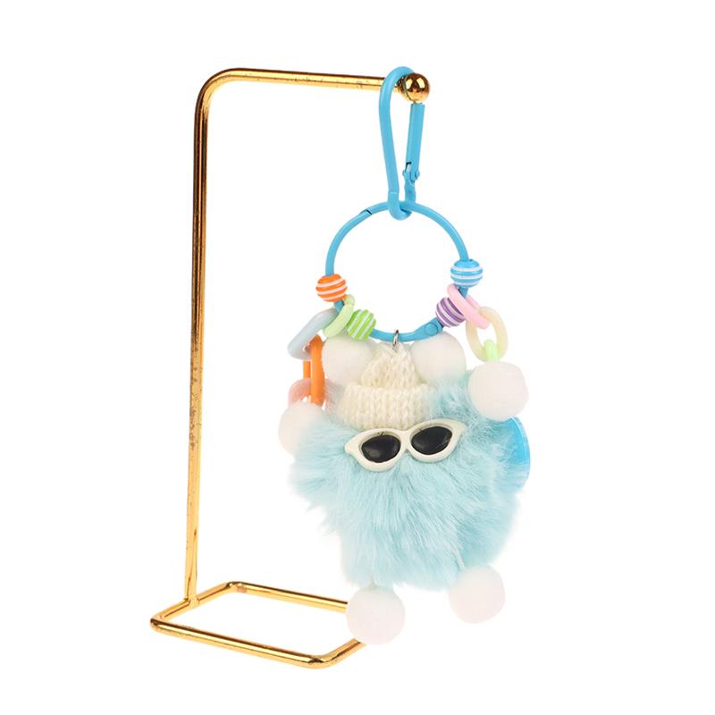 Coal Ball Colorful Bag Pendant Plush Keychain Imitation Plush Pendant Hair Pendant