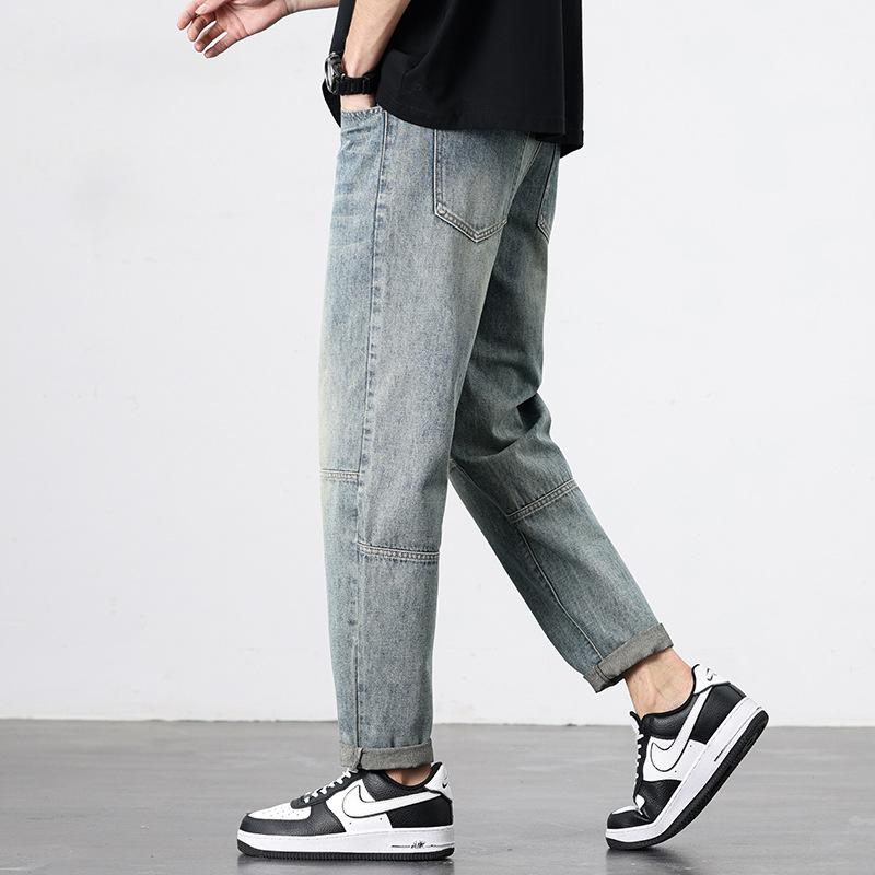 New Spring and Summer Jeans Trendy Japanese Loose Straight Micro Harlen Trousers
