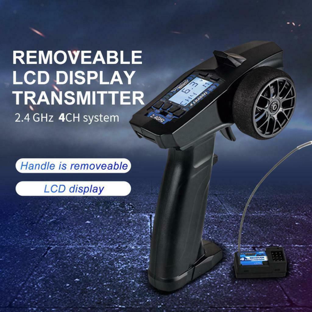 91803G-C 2.4G 4CH VT System LCD Display Radio Transmitter Remote Controller W/Receiver For Turbo P32 Racing 91803G RC Car Boat