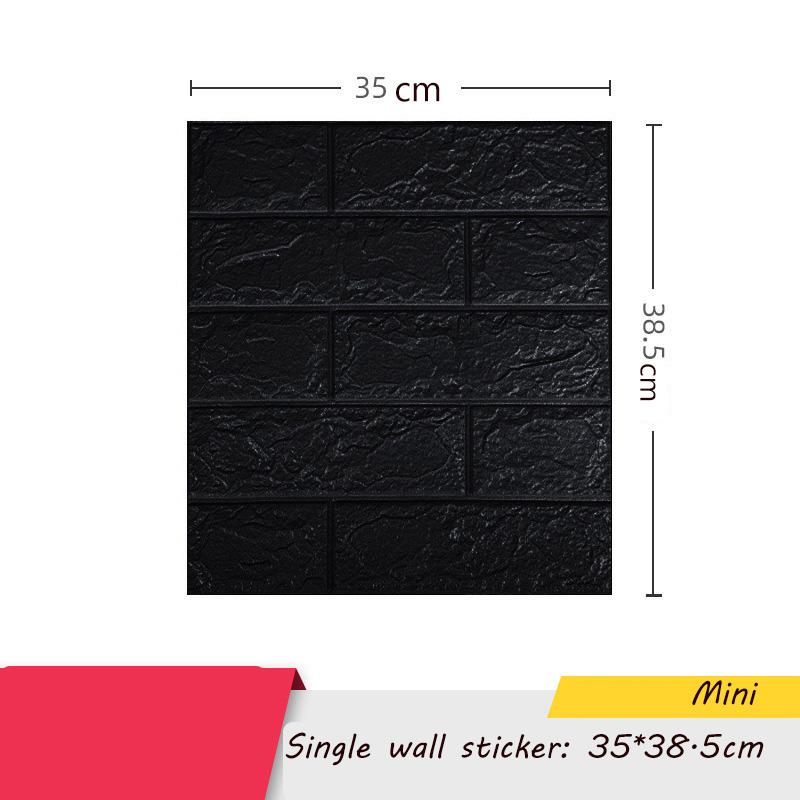 35*38.5cm 3D Wall Sticker Self Adhesive Panel Living Room Background Brick Waterproof Wallpapers Mural Bedroom DIY Decorative