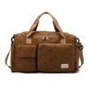 Corduroy Travel Tote Bag Large Capacity Carry On Travel Bag With Shoe Compartment Sports Fitness Bags For Women Duffle Bags