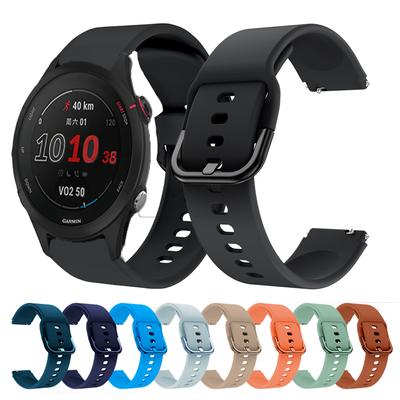 Pasek 18mm Gumowy do Garmin Foreunner 255S Pasek Kolorowy Męski Damski Wymienny Bransoleta do Vivoactive 4S Venu 2/3S Pasek do Zegarka