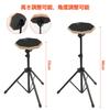Aleawol 8-inch Rubber Drum Practice Pad with Stand, 5A Drumsticks, and Storage Bag, Adjustable Height 55cm-90cm, Sound-Absorbing, High-Rebound,